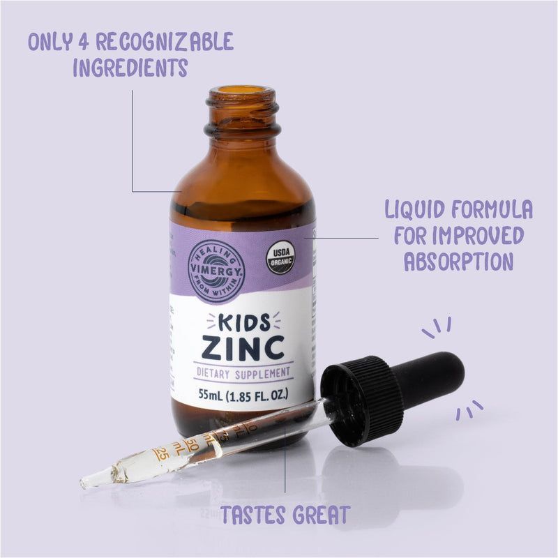Kids Organic Liquid Zinc - 55mL