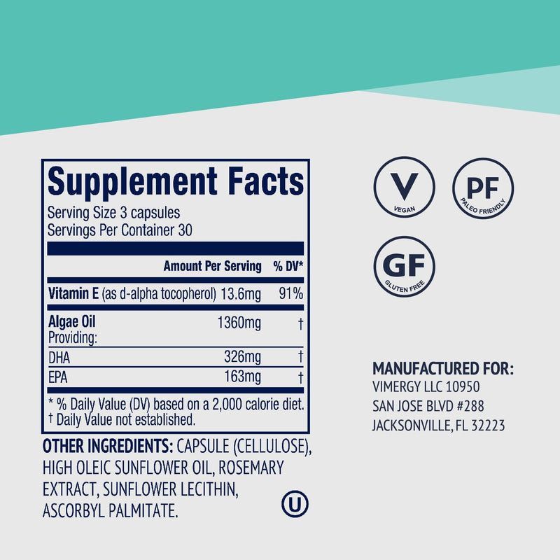 Vegan EPA/DHA - 90 Capsules