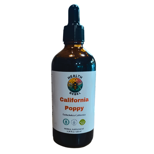California Poppy Alcohol-FREE Liquid Extract, California Poppy (Eschscholzia Californica) Seeds Glycerite
