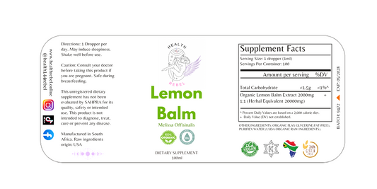 Organic Lemon Balm - 100ml