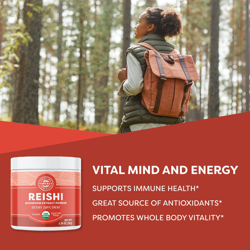 Organic Reishi Powder - 50Gram - Mushrooom Extract Powder