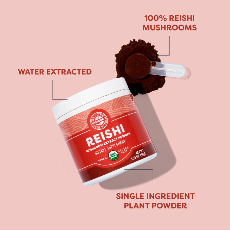 Organic Reishi Powder - 50Gram - Mushrooom Extract Powder